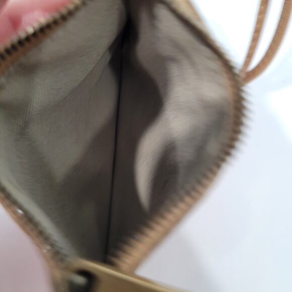 Auth Bally Brown Leather Mini Coin Case Small Wallet Pouch Zip 3x2 Strap Charm - Picture 4 of 9